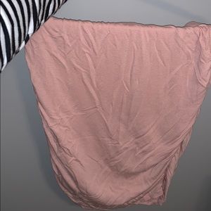 Light pink tight skirt